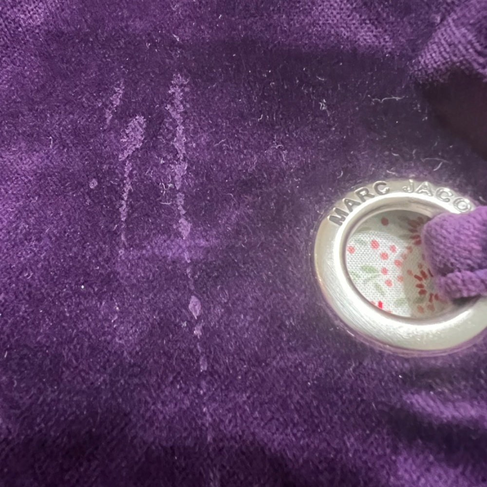 Marc Jacobs Purple Velvet Shopping Bag Tote - Picture 14 of 14